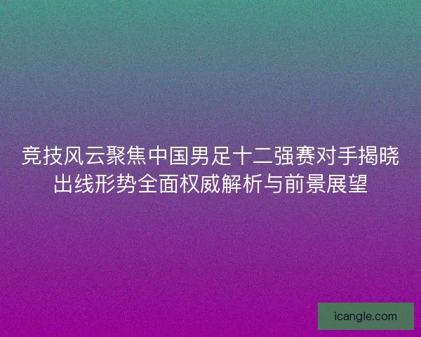 竞技风云聚焦中国男足十二强赛对手揭晓出线形势全面权威解析与前景展望